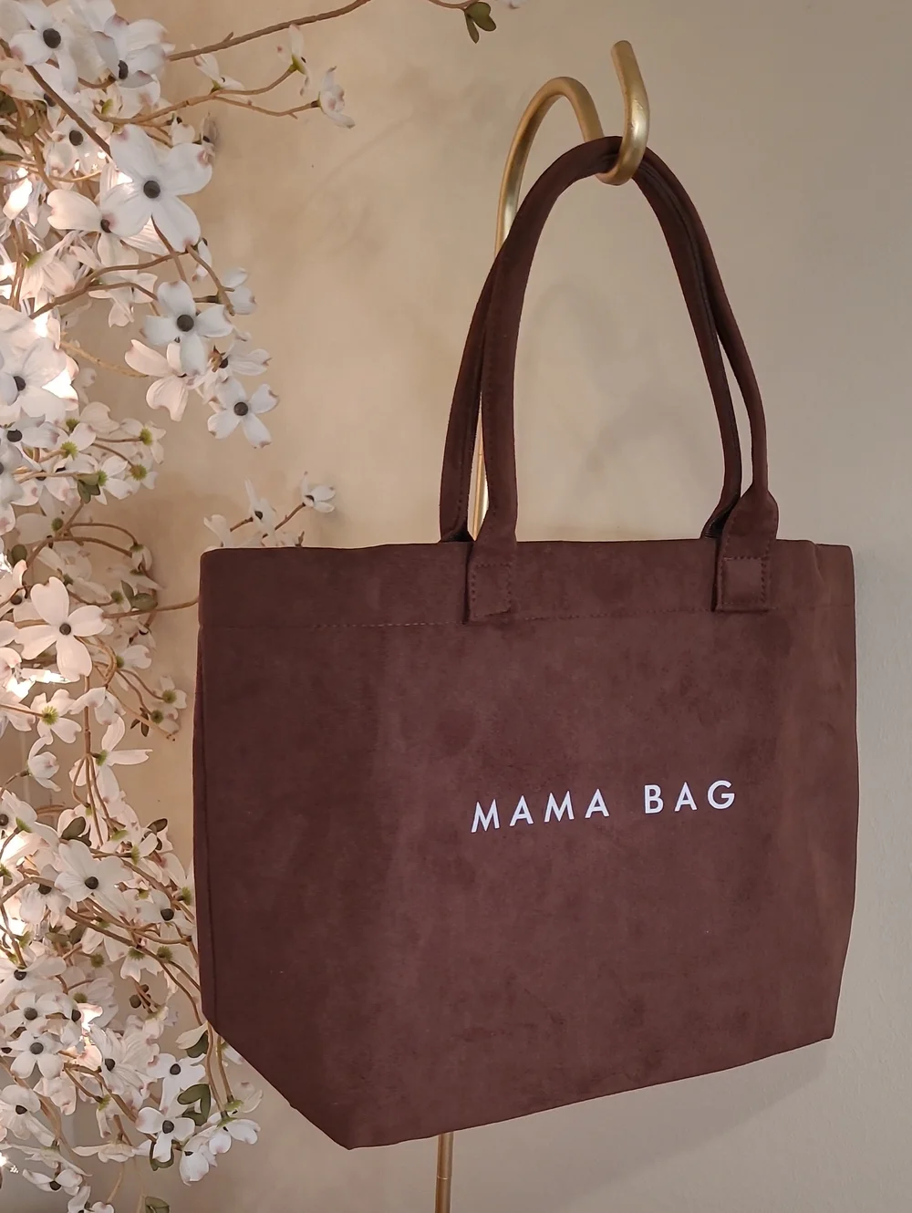 NWOT Mama Tote Bag in Dark Brown